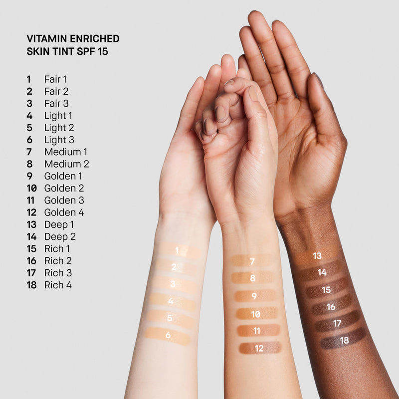 Bobbi Brown Vitamin Enriched Skin Tint SPF 15 | Broad Spectrum SPF Skin Tint | Hydrating Tinted Moisturizer | Vitamins B, C, & E, 1.7 Fl Oz 01 Fair 1 (Lightest Pinky Beige)