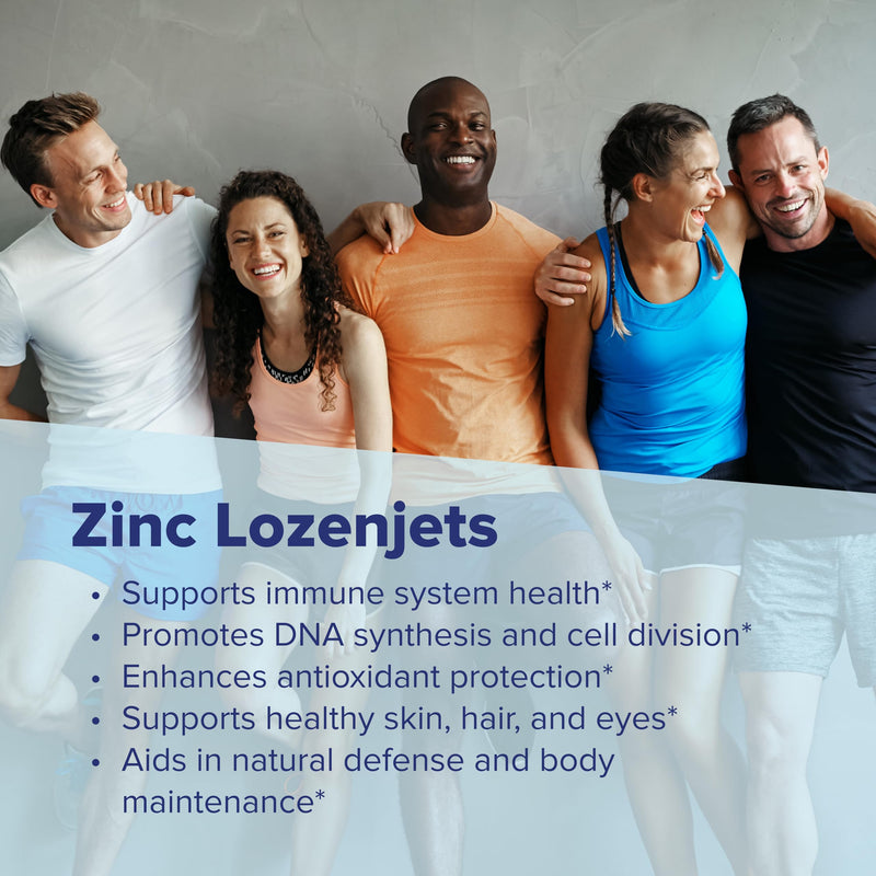 Superior Source Zinc Lozenjets - Immune System Support Supplement - Trace Mineral Supplement Aids Systems & Functions - Zinc Supplement for Women & Men - 60 Instant Dissolve Tablets 60 Count (Pack of 1)