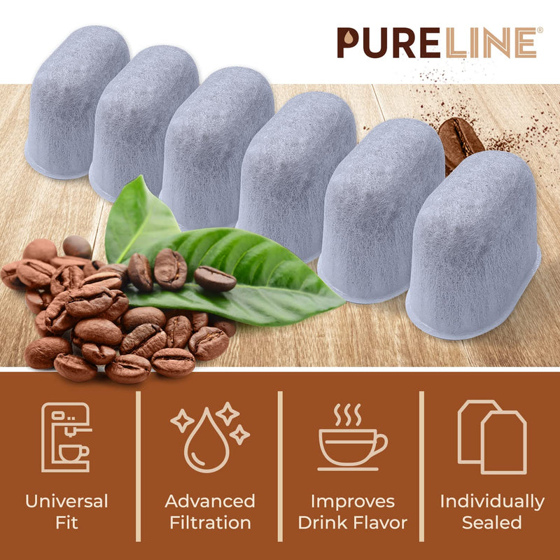 [Australia] - Cuisinart® Coffee Filter Replacement - 12 Pack Cuisinart® Coffee Maker Water Filter by Pureline - Charcoal Water Filter - for all Cuisinart Coffee Machines 