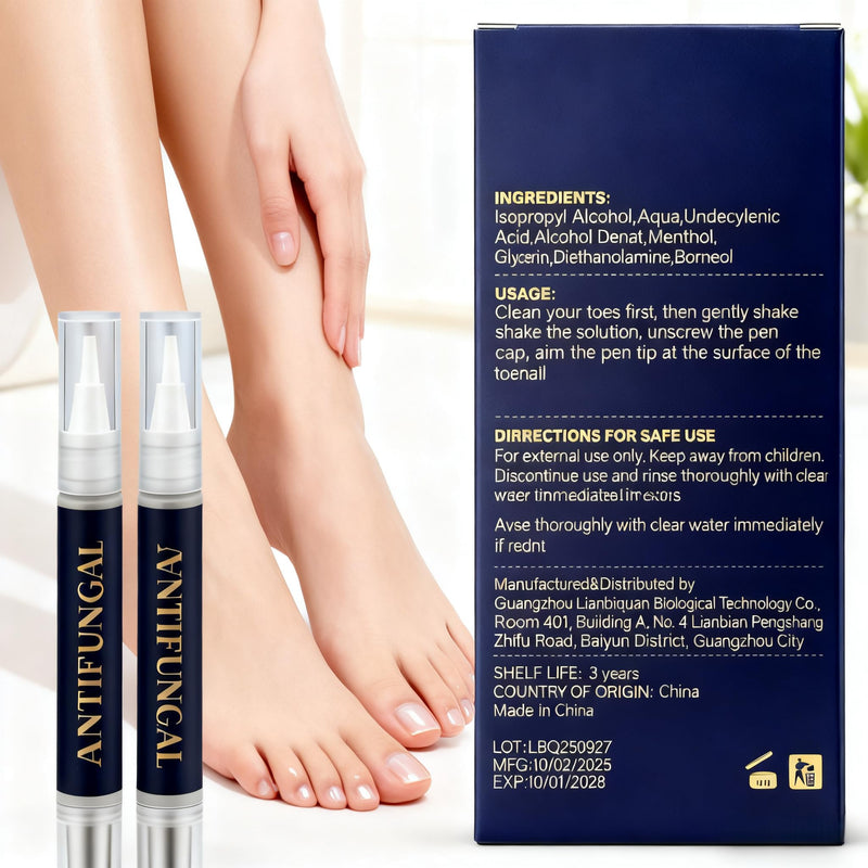 Toenail Fungi Treatment Extra Strength & Fungi Nail Pen - 4PC Fungi Nail Pen Repair for Damaged Nails,Targeted Solution for Nail Health Concerns (Athletes Ideal), 4ml/0.14FLOZ -2 Blue-3