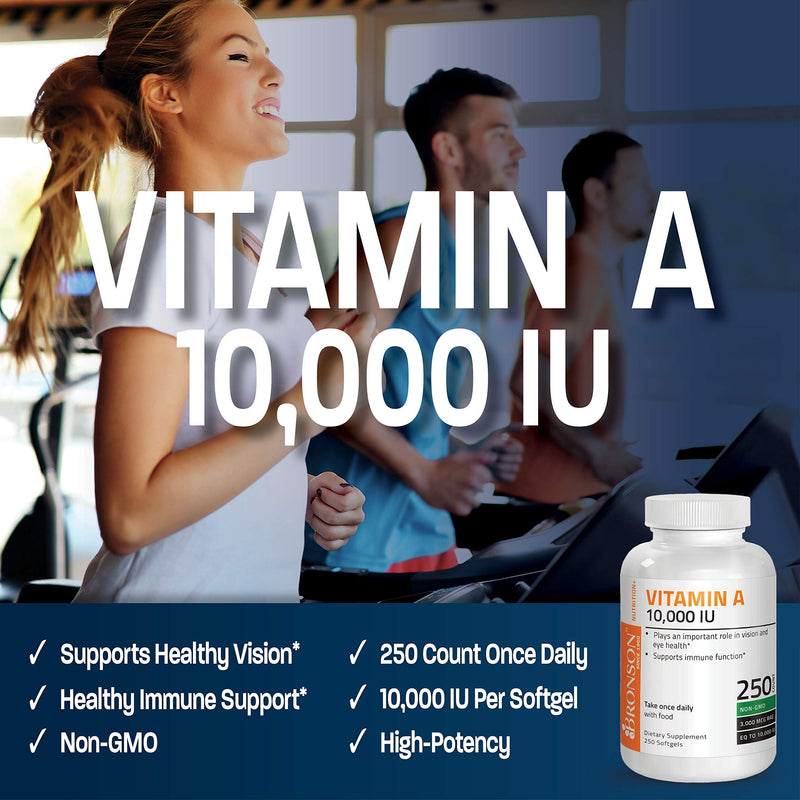 Bronson Probiotic 50 Billion CFU + Prebiotic with Apple Polyphenols & Pineapple Fruit Extract + Vitamin A 10,000 IU Premium Non-GMO Formula