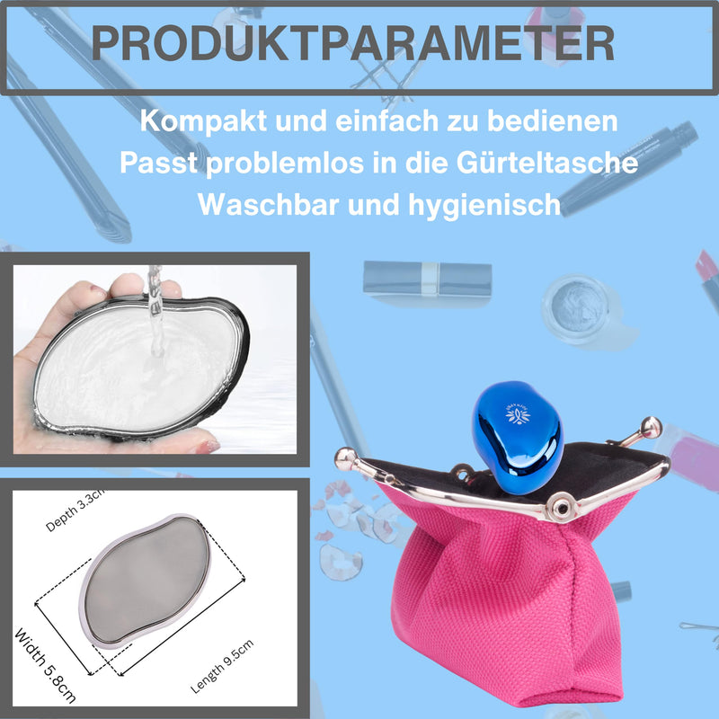 [Australia] - Soinapro Crystal Nano Hair Remover | Premium hair removal for women and men | Efficient hair removal device | Improved Nano Glass Crystal Hair Remover with Gentle Skin Exfoliation - (Blue) Blue 