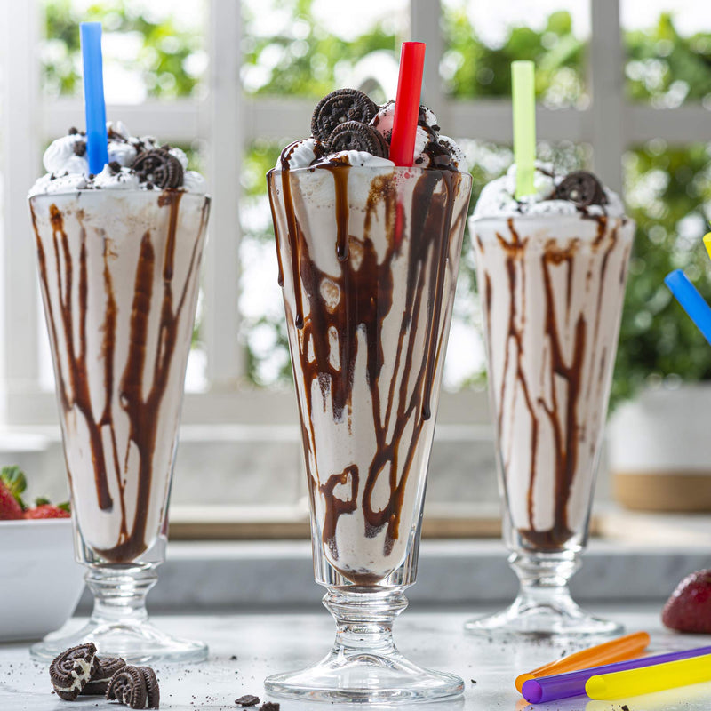 [Australia] - Comfy Package, [100 Count] Jumbo Plastic Smoothie Straws - 8.5" High - Assorted Colors 10 mm - 100 Count 