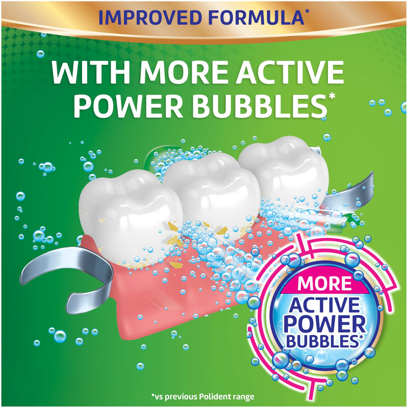 [Australia] - Polident Overnight Whitening Antibacterial Dental Appliance Cleanser Tablets, 90 Count 