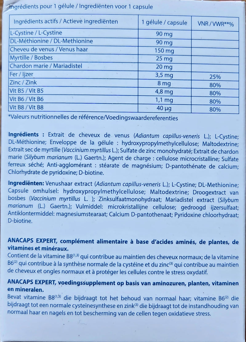 Ducray Anacaps Expert Complete Reactive Hair Loss 90 Capsules