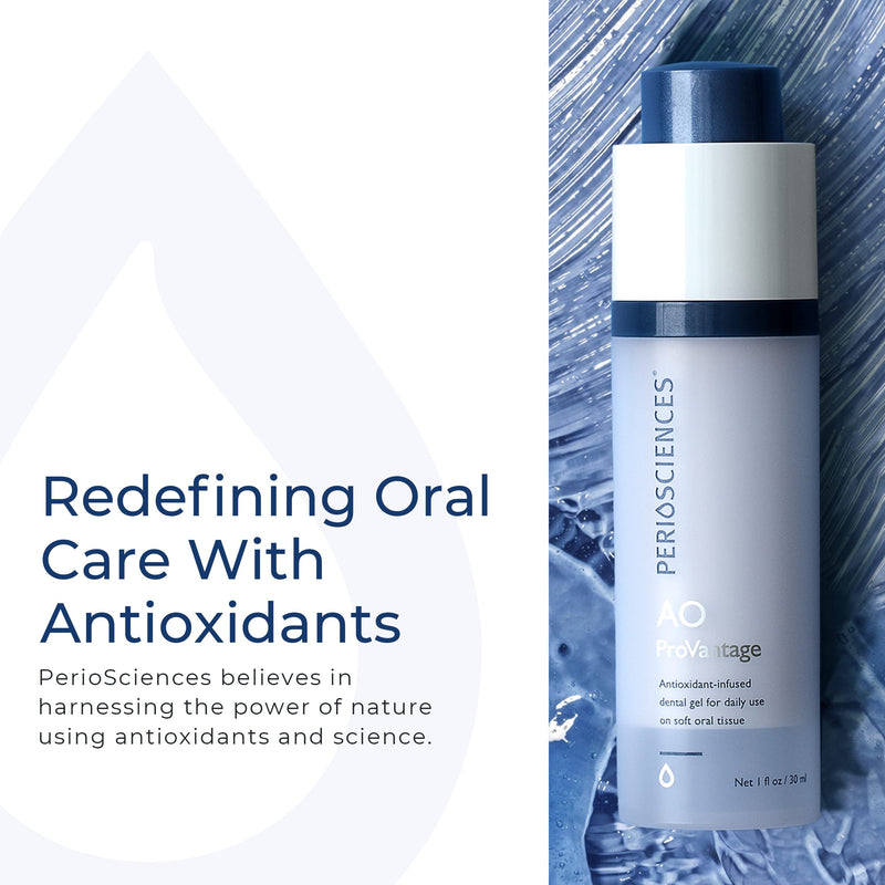 PerioSciences AO ProVantage Dental Gel with Antioxidants – Oral Gum Gel – Oral Care to Maintain Gum Health, 1 fl. Oz / 30ml 1 Count (Pack of 1)