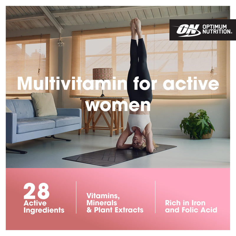 Optimum Nutrition Opti‑Women – Multivitamin Capsules for Women’s Health, Cellular Energy and Well‑Being – High‑Strength Supplement, 120 Capsules 1102290 120 count (Pack of 1)