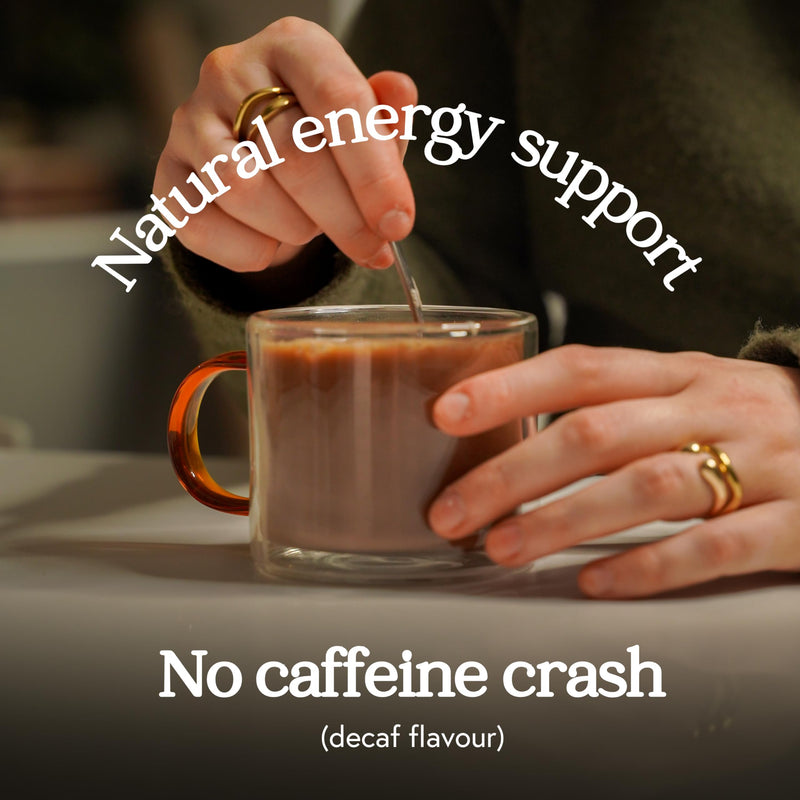 Sixways Hormone Balance Mushroom Coffee, Decaf Coffee Flavour, 30 Servings with 2000mg Myo-Inositol, Maitake Mushroom, Maca Root, PCOS Support, Vegan, PMS Relief (150g)