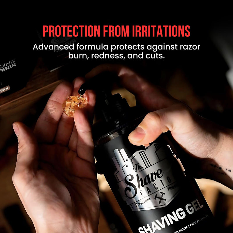 [Australia] - The Shave Factory Shaving Gel - Perfect shaving experience, moisture, protection and comfort for men - Premium shaving gel for an ultra-smooth and refreshing shave (Golden, 1250ML) 
