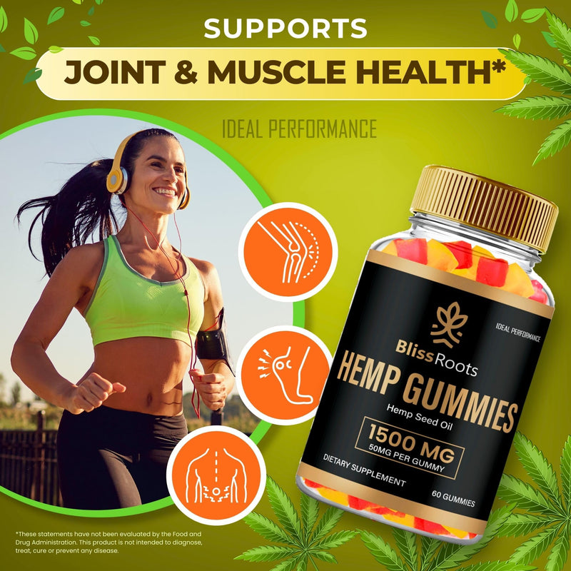 Bliss Roots Hemp Gummies with Hemp Seeds Organic Extract, BlissRoots Advanced Formula Gummy with Hemp Oil, Bliss Roots Hemp Gummies Reviews (3 Pack)
