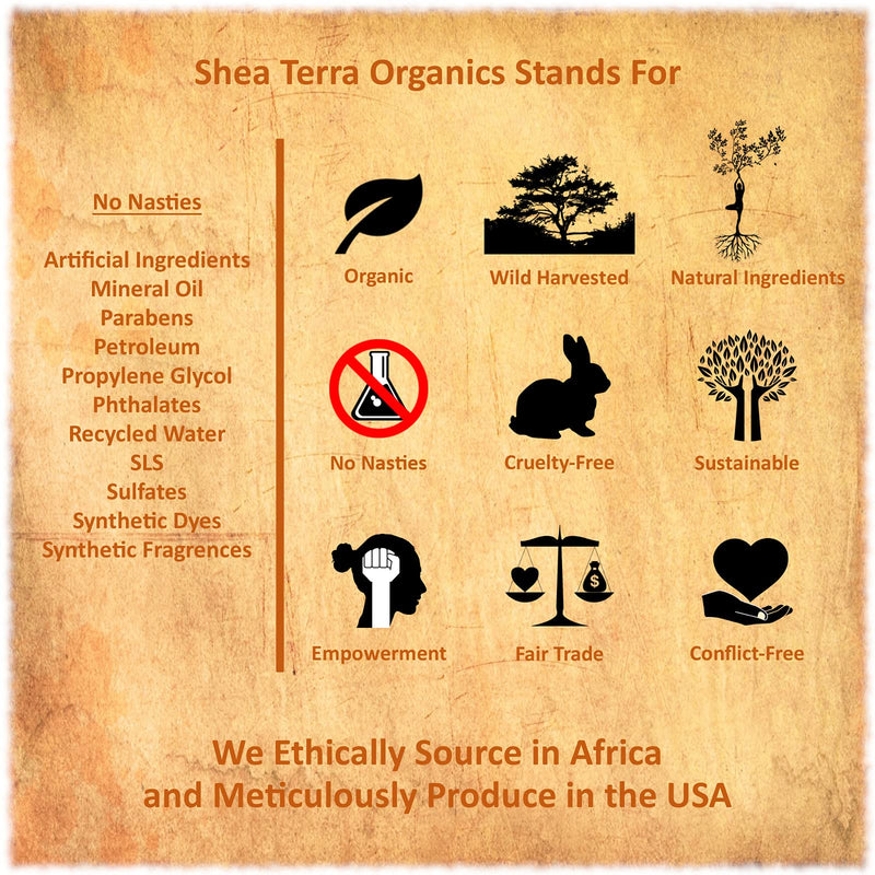 Shea Terra - Cold-Pressed Virgin Shea Butter, Marrakesh Menthe Vanilla | Anti-aging daily moisturizer for dry skin, nails & hair. Softens hydrates & helps reduce the look of stretch marks & wrinkles