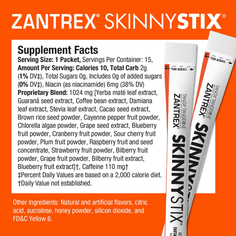 [Australia] - Skinnystix Tangy Tangerine 15 Servings (Pack of 1) 