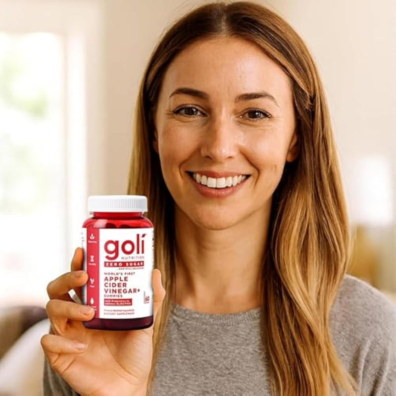 Goli Zero Sugar Apple Cider Vinegar Gummies, 60 Count Each (3 Pack, 180 Total) – ACV with Vitamin B12 & Probiotics, No Sugar Alcohols, Vegan, Keto & Gluten Free 180 Count