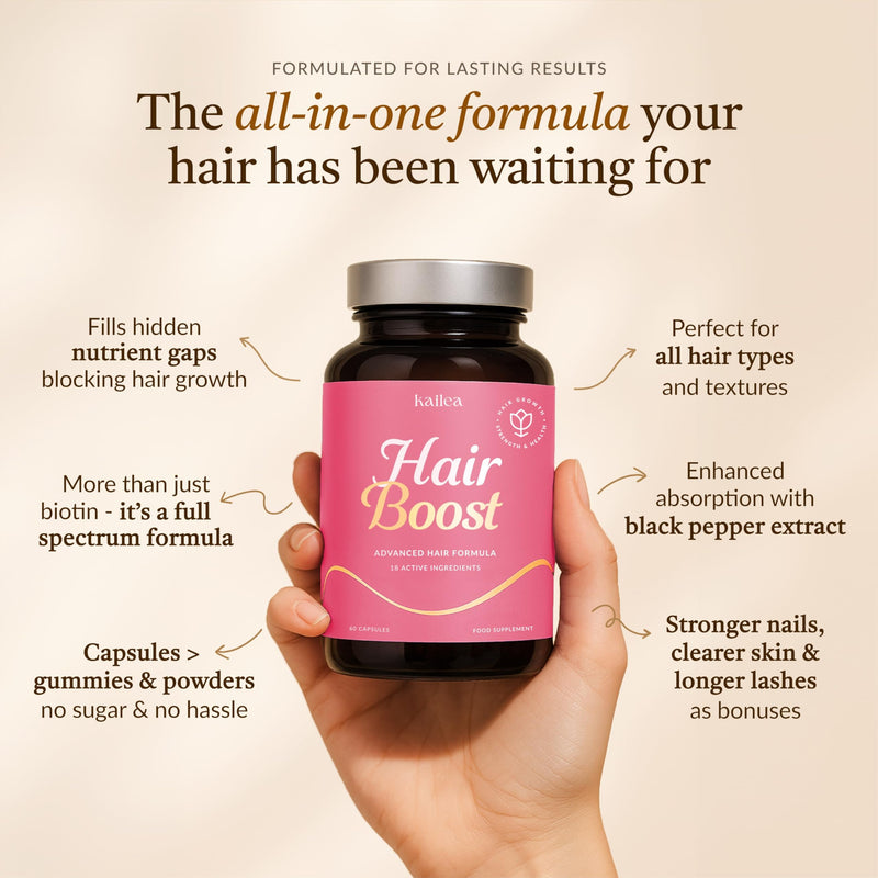 18-in-1 Hair Growth Supplement & DHT Blocker | Collagen, Biotin, Hyaluronic Acid, Nettle + 14 Active Ingredients | Supports Longer, Stronger Hair & Reduces Hair Loss