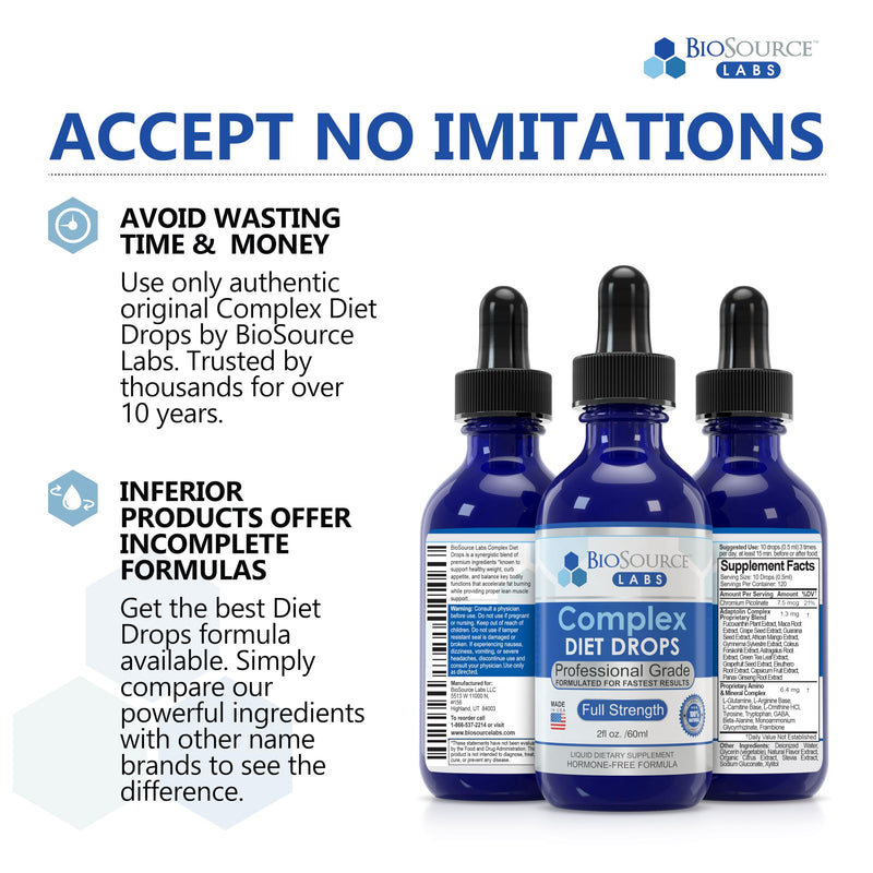 [Australia] - Complex Diet Drops – Best Natural Weight Management Drops for Men and Women (1 Bottle, 2 fl oz) - 30 Day Supply 2 Fl Oz (Pack of 1) 