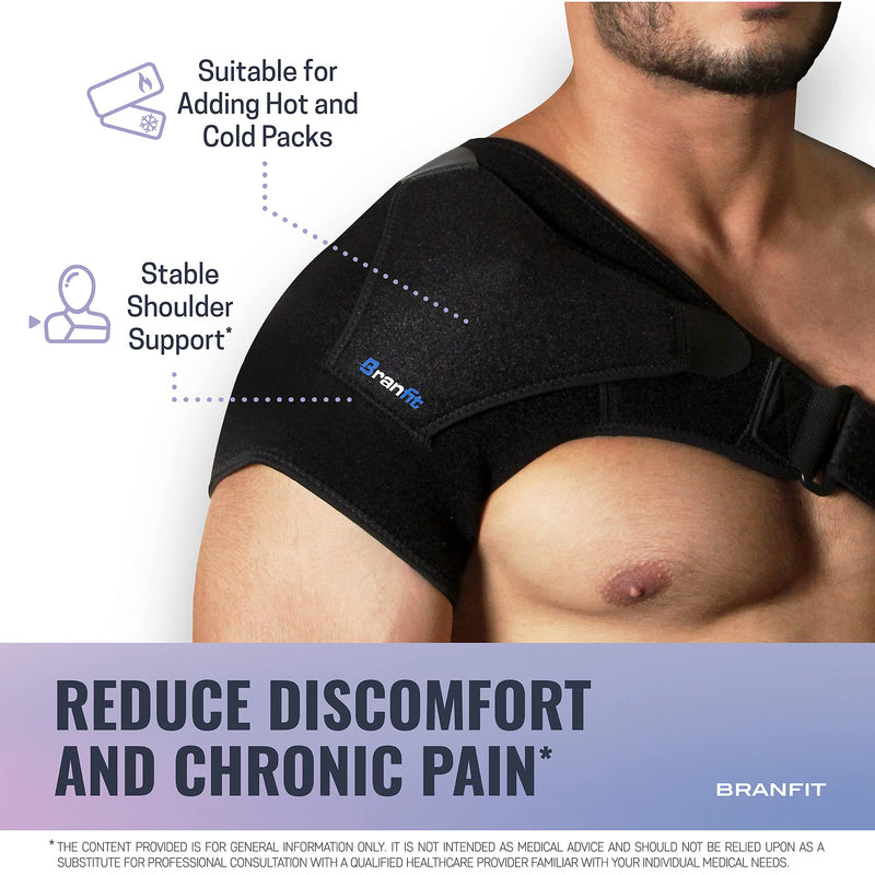 [Australia] - Recovery Shoulder Brace and Arm Sling for Men & Women, Shoulder Compression for Injury Relief and Adjustable Comfort, Right/Left 