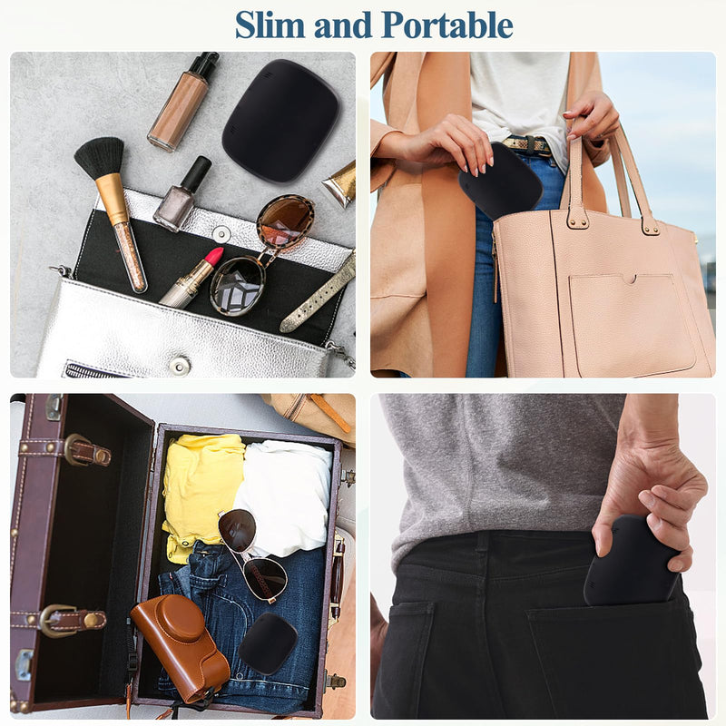 Double Layer Aligner Case Retainer Case With Mirror, Retainer Holder With Remover Tool And Cleaning Brush With Vent Holes Compatible With Aligner Case, Retainer Case,Orthodontic Supplies Case BLACK