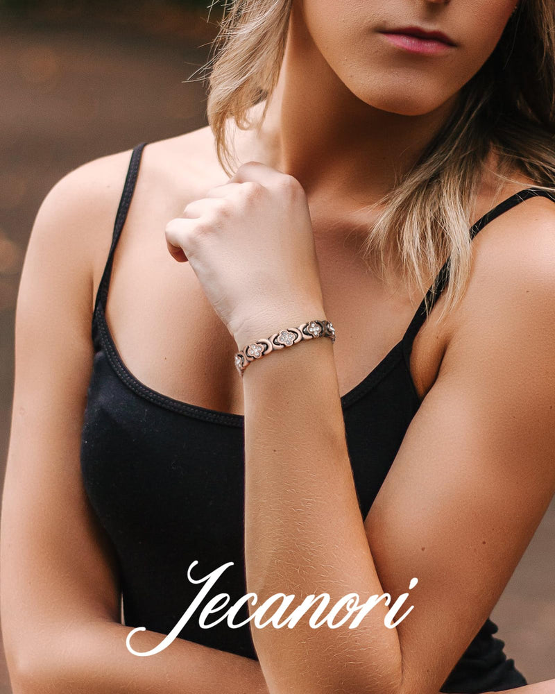 [Australia] - Women's Pure Copper Bracelet, Ultra Strength Magnetic Copper Bracelets for Women Four-leaf Clover (Copper) 