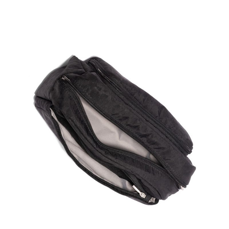 Baggallini Pocket Cosmetic With Brush Organization One Size Black Cheetah Emboss
