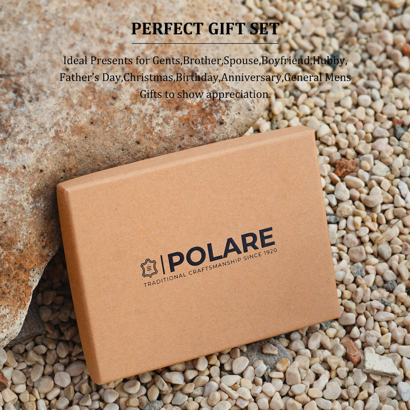 Polare Full Grain Leather Travel Passport Wallet with YKK Zipper and RFID Blocking Document Organizer Holder 2 Passports (Dark Brown) Dark Brown