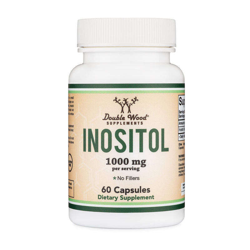 [Australia] - Inositol Capsules (Myo Inositol) 1000mg Health Support for Women (60 Count)(No Fillers, Vegan Safe, Gluten Free) by Double Wood 