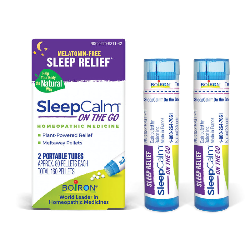 Boiron Pulsatilla 30C Nasal Congestion Relief (240 Pellets) SleepCalm Sleep Aid (80 Count)