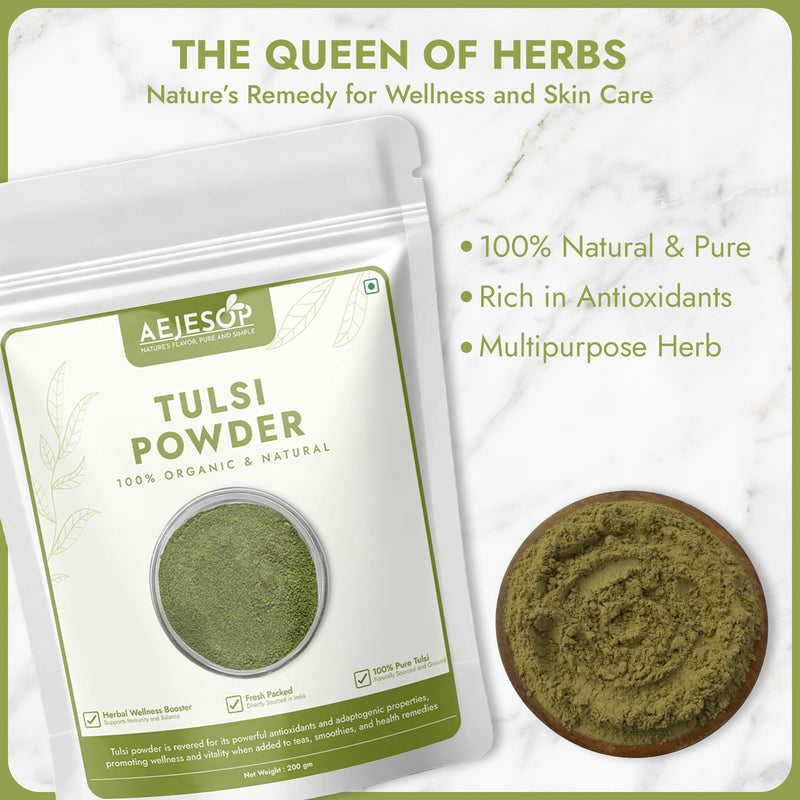 [Australia] - Tulsi (Holy Basil) Powder | Ocimum Sanctum, 7oz (200g) 