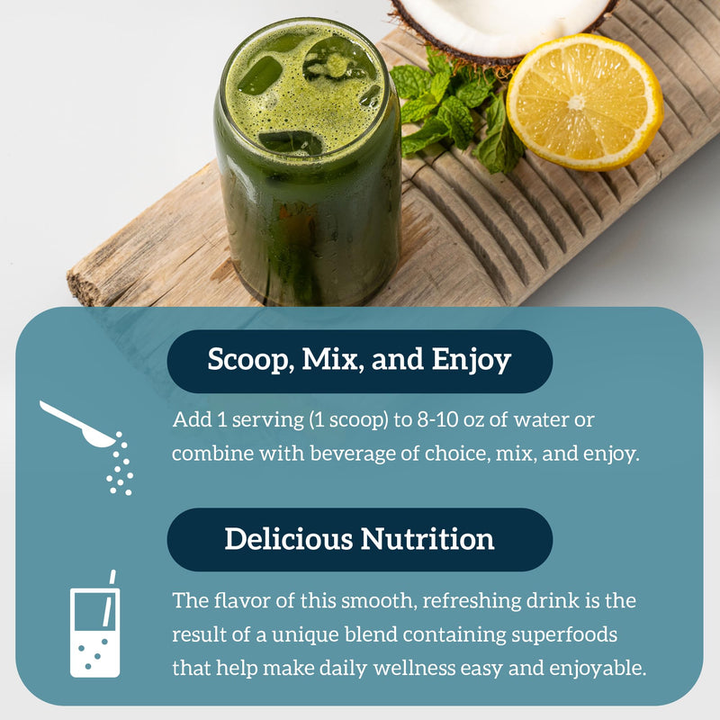[Australia] - Organifi Green Juice - Powder Supplement with Organic Spirulina, Ashwagandha, and Chlorella - Helps Achieve Fitness Goals and Reduce Cortisol Levels, 30-Day Supply Original Green Juice 