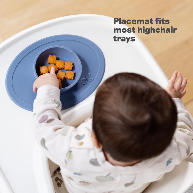 [Australia] - ezpz Tiny Bowl (Coral) - 6 Months+ - 100% Silicone Suction Placemat + Bowl for Infants - Fits All Highchair Trays - Baby-Led Weaning Supplies Coral 