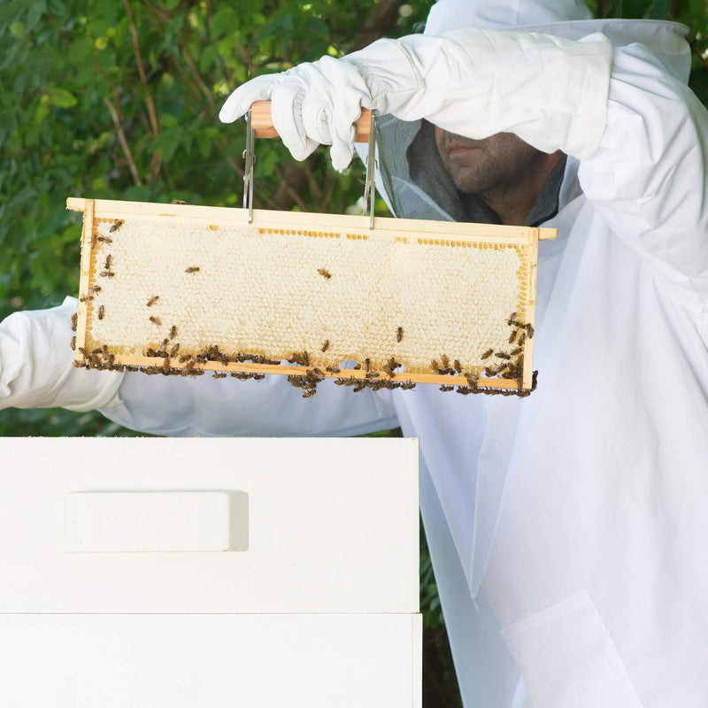 [Australia] - VIVO Professional White Extra Large Beekeeping Suit, Jacket, Pull Over, Smock with Veil BEE-V105XL X-Large - Jacket 