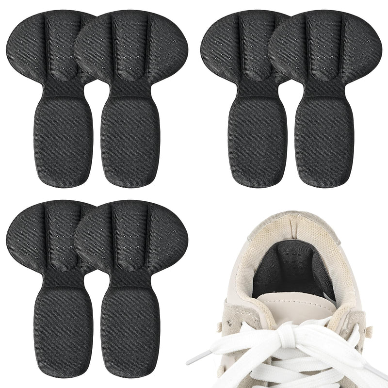 [Australia] - Sibba 3 Pairs of Heel Pads 2-in-1 Shoe Insoles Women's Shoes Heel Protection Heel Grips for Large Shoes Heel Cushion Self-Adhesive Heel Insoles Men's Shoes Shoe Repair Heel Protector (Black) 