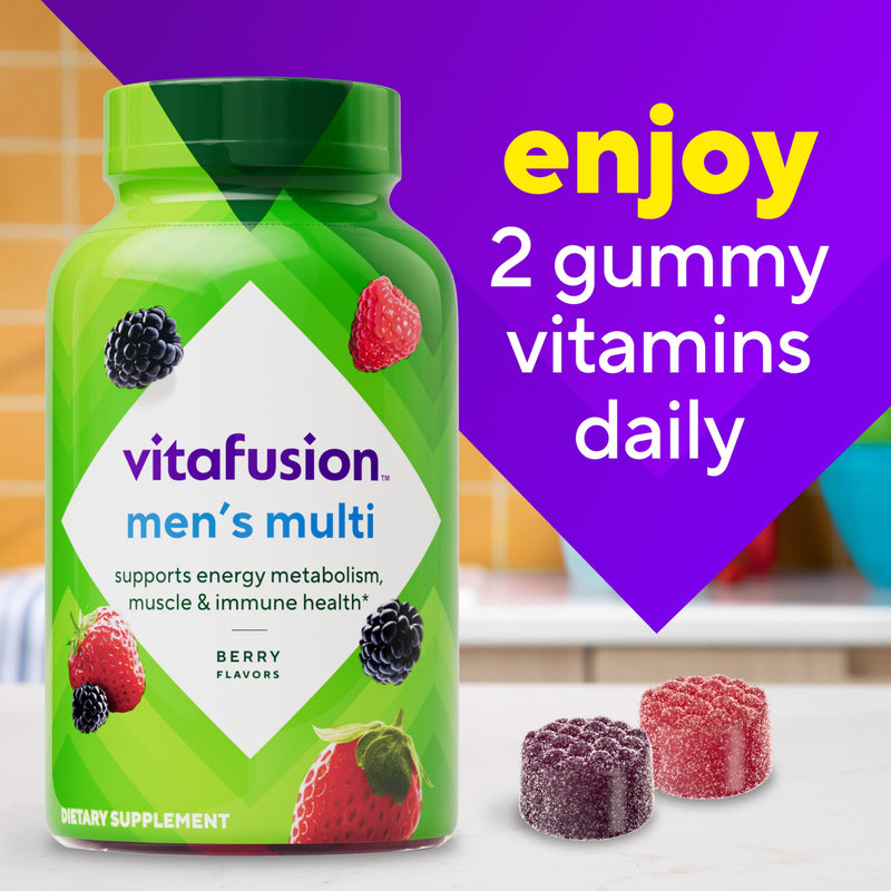 Vitafusion Men's Multivitamin Gummies | 120 Gummy Vitamins for Adults 120 Count (Pack of 1)