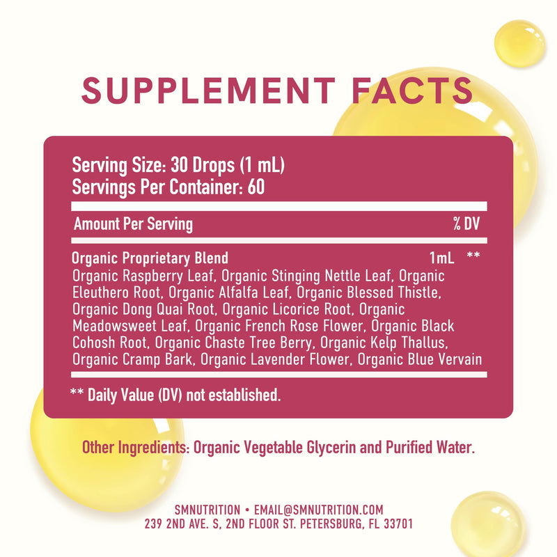 [Australia] - Hormone Balance Liquid Drops | with Black Cohosh, Stinging Nettle, Red Raspberry Leaf, Chasteberry & More | Menopause, Hot Flash, & PMS Relief Menstrual Herbal Support Tincture | Vegan Formula | 2oz 
