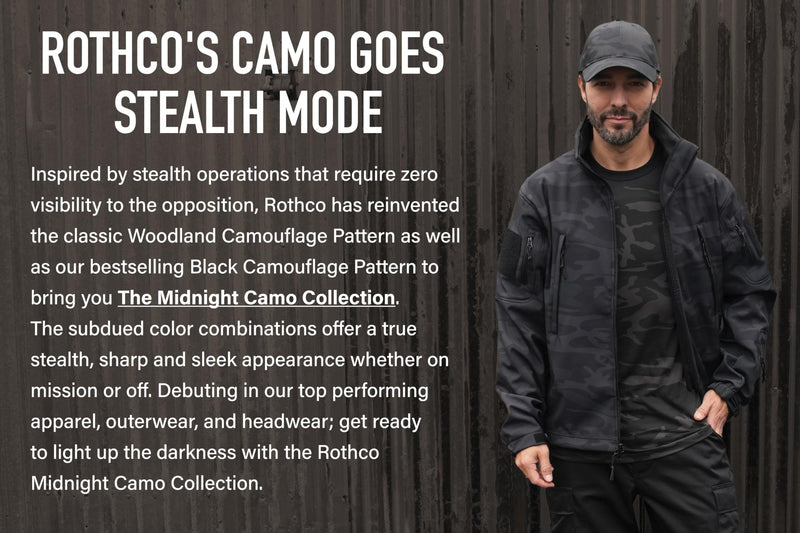 Rothco 22215: Midnight Camo Canvas Shoulder Duffle Bag