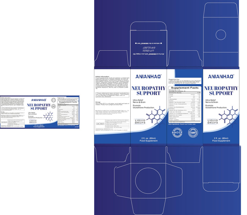 Alpha Lipoic Acid Neuropathy Supplements Liquid Drops, 18-in-1 Stabilized R-Alpha Lipoic Acid (R-ALA) w. Acetyl L-Carnitine Vitamin B-Complex Magnesium for Toes, Feet, Fingers, Hands, Legs & Arms
