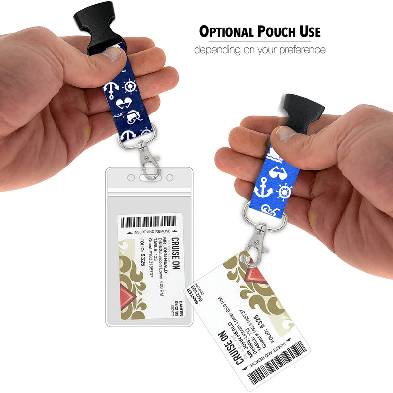 Disney Cruise Essentials (3 Items) Fish Extender, Luggage Tags [4] & Lanyards [4]