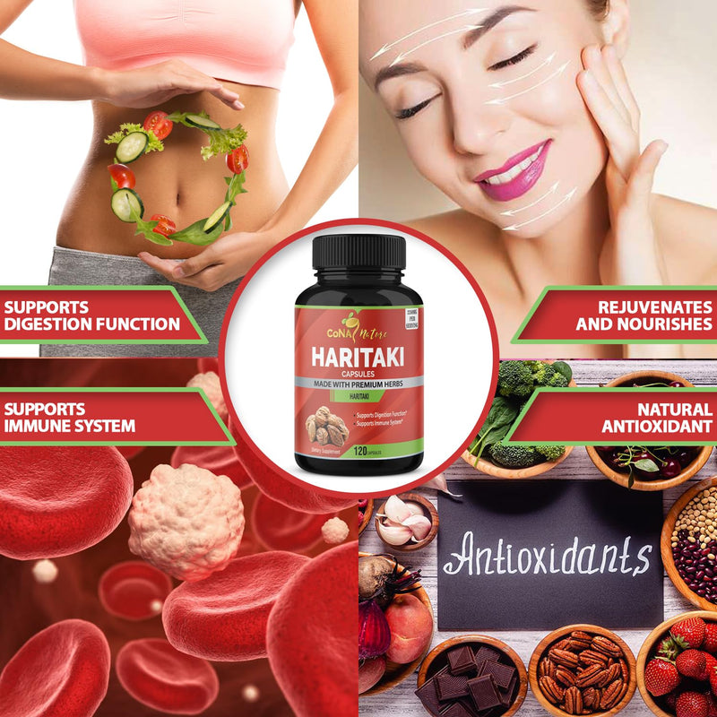 [Australia] - Organic India Haritaki Capsules 2250MG, Rejuvenation, Improving Digestion, Maintains Regularity | Non-GMO Vegan Gluten-Free Herbs and Supplements, 120 Caps 