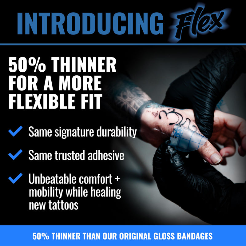[Australia] - Saniderm Flex Tattoo Aftercare Bandage (New) (3 Sheets, 6 in x 8 in) ‚Äì Convenient, Faster Tattoo Healing and Protection ‚Äì Sterile, Waterproof, Ultra Flexible, Tatoo Aftercare Wrap ‚Äì Matte Finish 6" x 8" (3 Sheets) 
