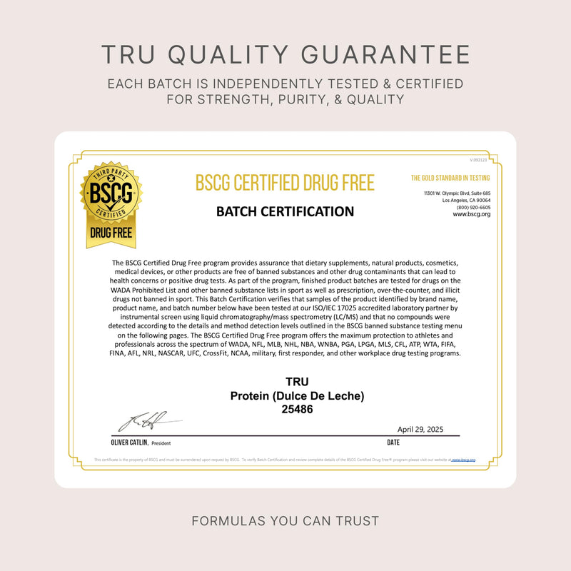 TRU Supplements Plant Based Protein Powder, BCAA, EAA, 20g Vegan Brown Rice & Pea Protein, 100 Calories, 27 Vitamins, No Artificial Flavors 25 Servings (Vanilla Cream) Vanilla