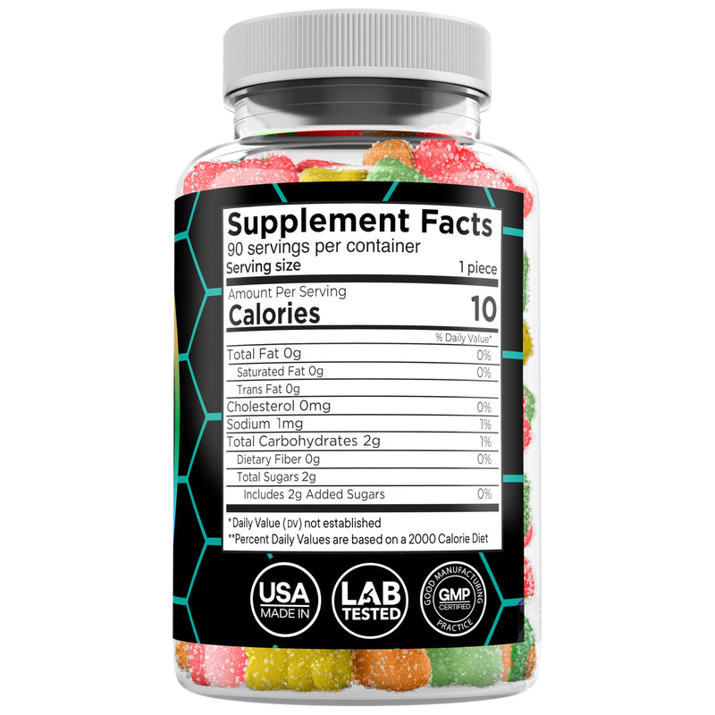 Hemp Gummies - 9,000 MG - Gummy Bear with Hemp Oil - 90 Count