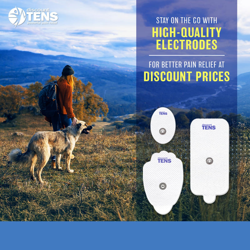 Discount TENS 3.5mm Snap Electrode Assortment, 60 Pack | 3.5mm snap compatibility, long-lasting latex-free hydrogel, flexible and comfortable, even current flow, strong skin adhesion Mega - 60 Electrode Pack