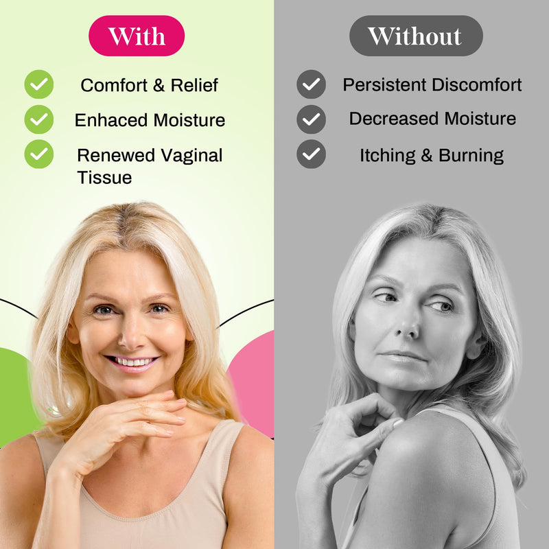 [Australia] - Vaginal Moisturizer ‚Äì Fast-Acting, Hormone-Free Relief for Vaginal Dryness, Itch & Irritation, Hyaluronic Acid & Vitamin E for Menopause Comfort, Easy to Use ‚Äì 20 Applications, 50 mL 