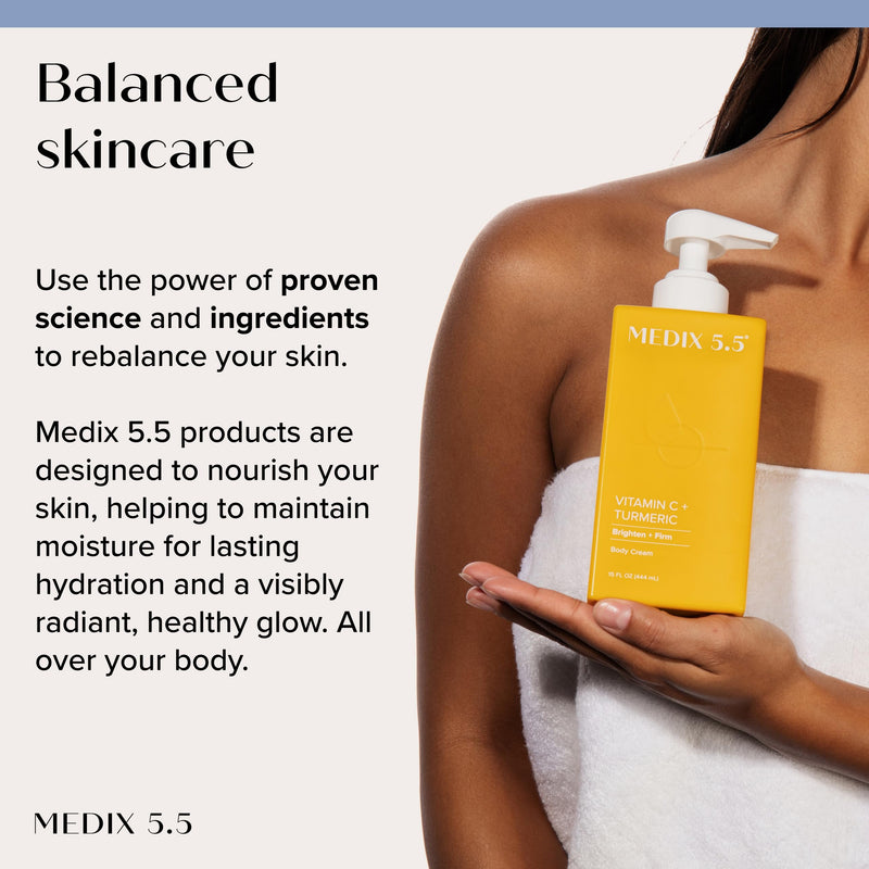MEDIX Vitamin C Cream + Niacinamide Brightening Body Lotion | Anti Aging Moisturizer Vitamin C Lotion For Women & Men To Soften The Look Of Dark Spots, Wrinkles, & Uneven Looking Skin Tone, 15 Fl Oz 3 - Vitamin C Brightening Cream 15 Fl Oz (Pack of 1)