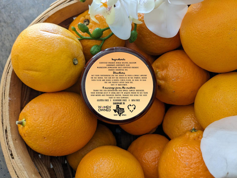 [Australia] - Simply Sooney Fluoride Free Remineralizing Tooth Powder Kid Safe Orange Formula Value Size Up to 6 Month Supply I for Naturally Stronger Teeth I Healthier Gums I Brighter Smile 3.5 oz BPA Free Plastic Jar 