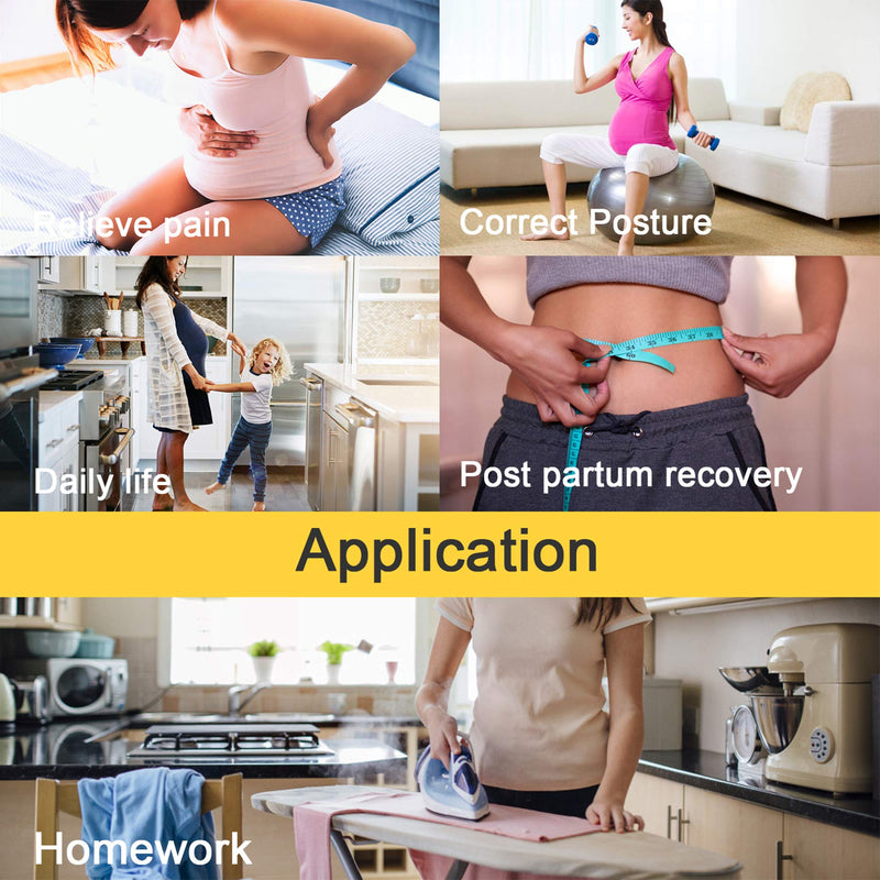 URSEXYLY Maternity Support Belt Postpartum Waist Trainer Shapewear Recovery Waist Cincher Black Small (Pack of 1)