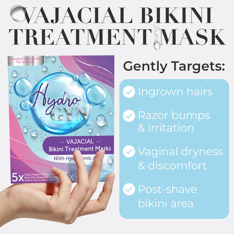 [Australia] - Ingrown Hair Treatment | Razor Bumps Treatment For Women | Bikini Area Vajacial Mask | Soothes bikini area with Salicylic Acid, Aloe & Hyaluronic Acid | helps calm razor burn & ingrown hairs 