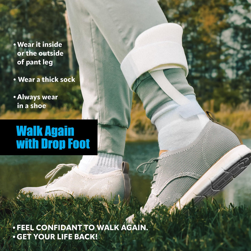 Swedish Deluxe AFO Drop Foot Stabilizer Brace Men Right