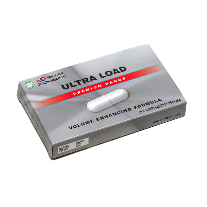 Ultra Load 10 x 400mg Volume Enhancing Formula Capsule | 100% Natural | Powerful Ingredients | Maca, Ginseng, Zinc and More