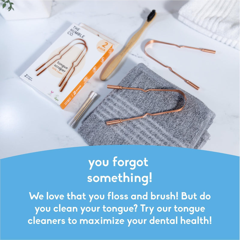 [Australia] - The Humble Co. Copper Tongue Scraper ‚Äì 100% Copper Tongue Cleaner, For Superior Oral Care, Dental Hygiene and Tongue Cleaning, Helps Eliminate Bad Breath, BPA Free (2pk) 