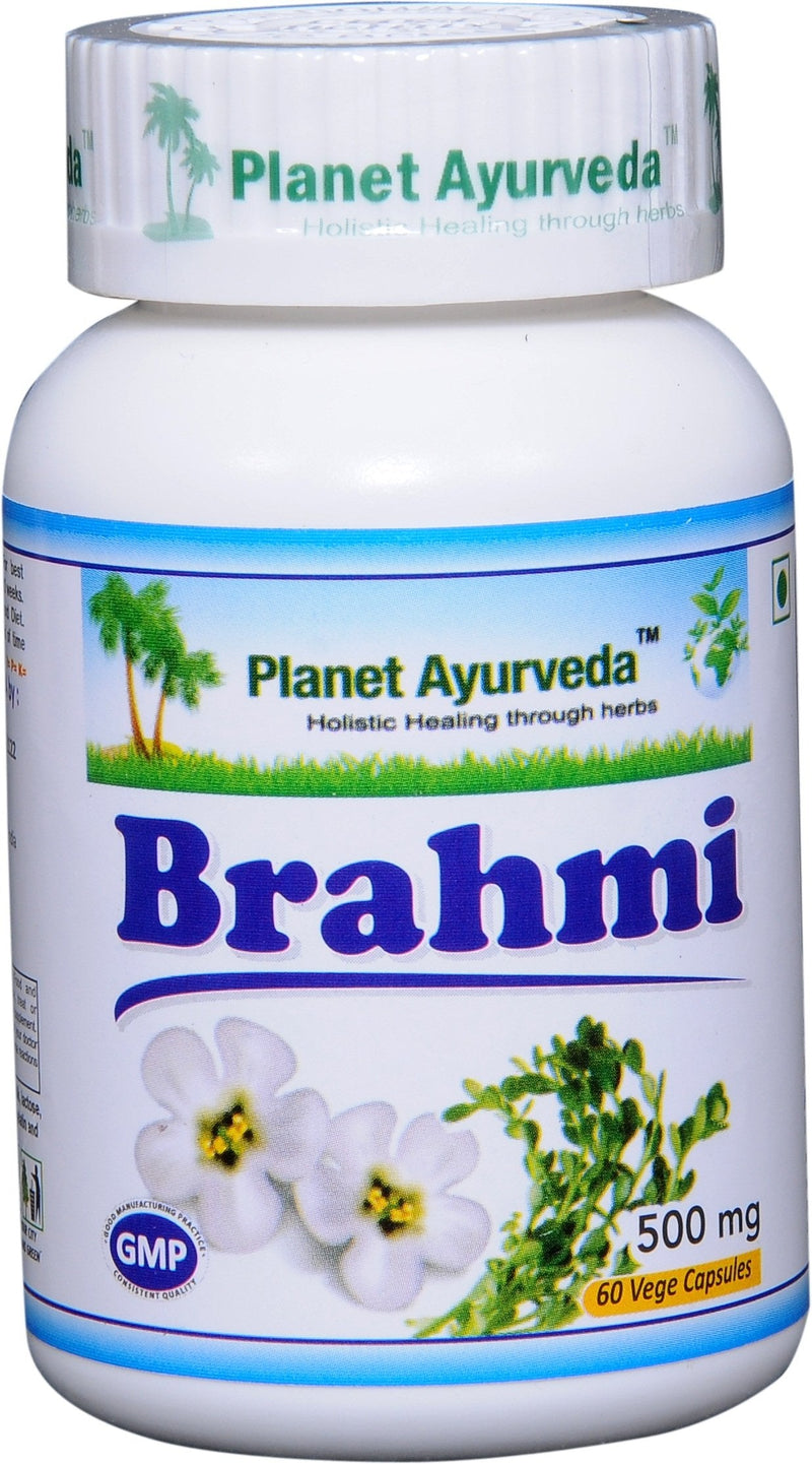 [Australia] - Planet Ayurveda Brahmi, 500mg Veg Capsules - 2 Bottles 